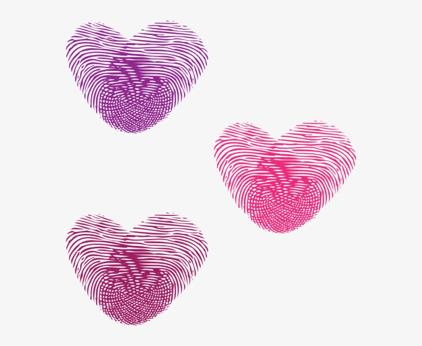Thumbprint Hearts Clipart Png For Web, transparent png #2331294