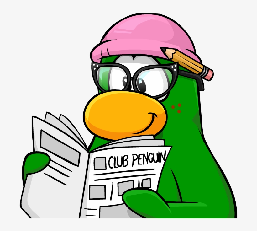 Aunt Arctic Reading News - Club Penguin News Png, transparent png #2331653