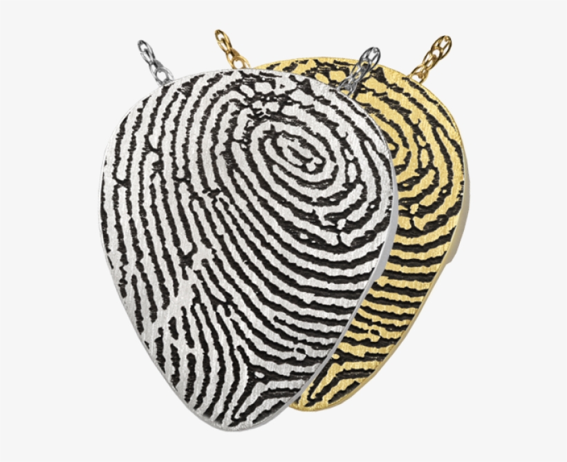 Guitar Pick Fingerprint Pendant Cremation Jewelry, transparent png #2331773