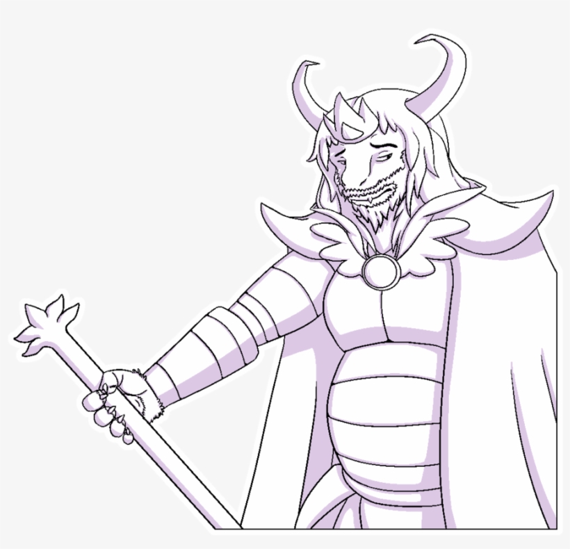 Drawing Illustrations Good Bye - Undertale Asgore Drawing, transparent png #2331920