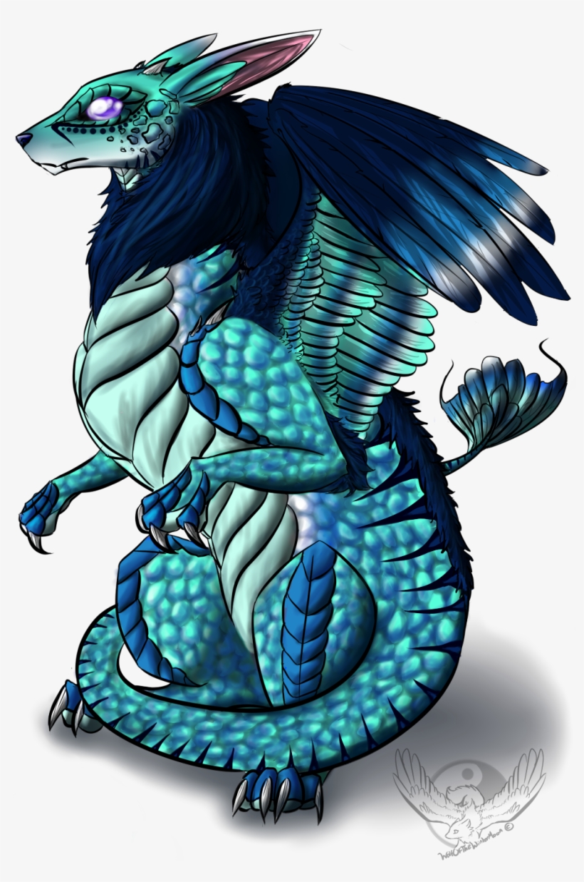 Svg Royalty Free Stock Axsis By Wildlorecreatures On - Blue Ice Dragon Drawing, transparent png #2331964