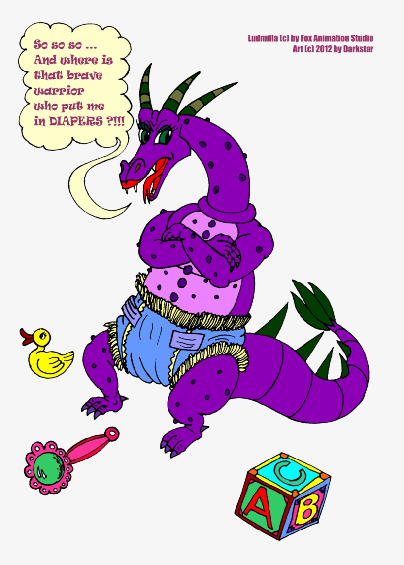 Cringe Here - - Diapered Dragon, transparent png #2332117