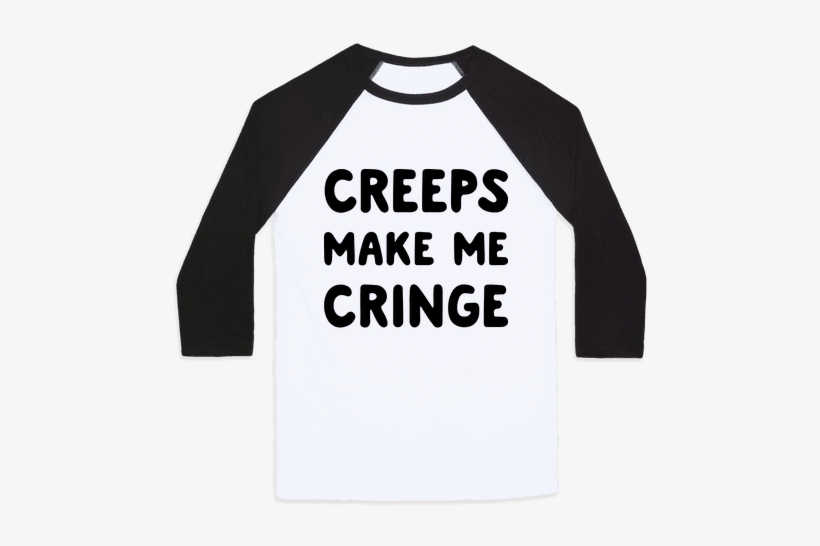 Creeps Make Me Cringe Baseball Tee - T Shirt Porco Rosso, transparent png #2332449