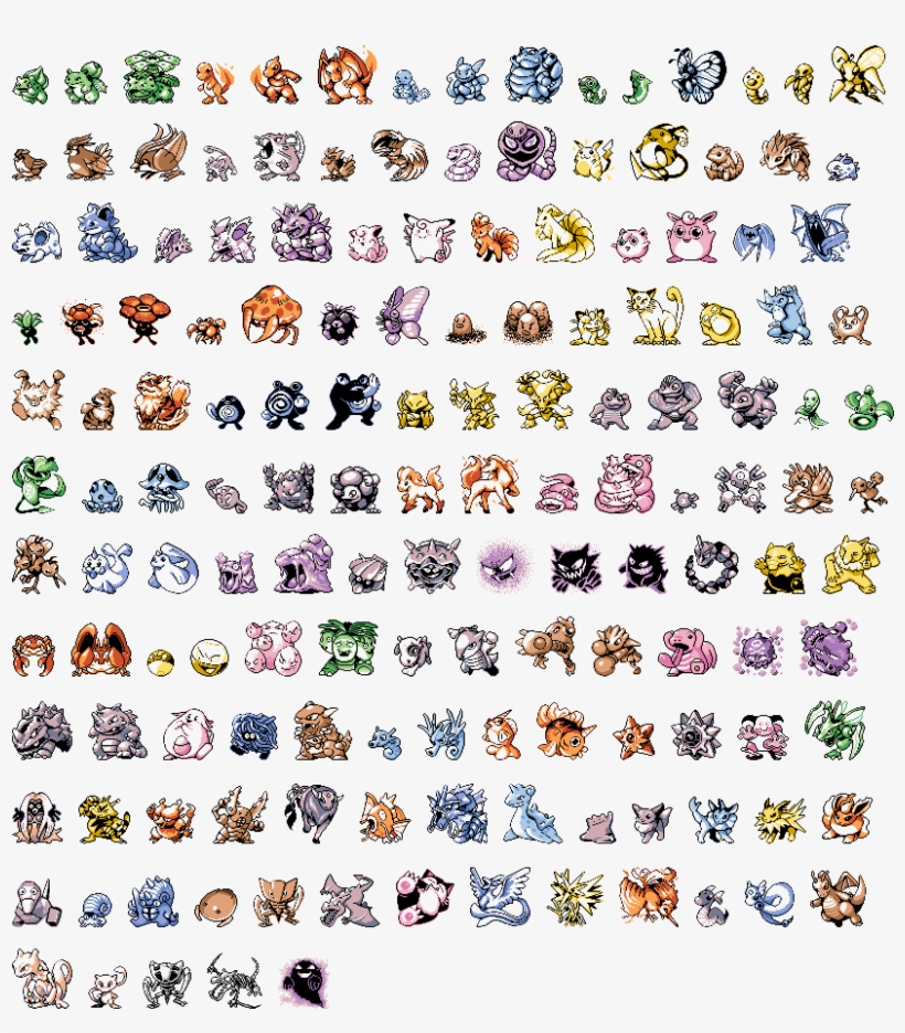 Original 150 Pokemon Printable Free Transparent Png Download Pngkey