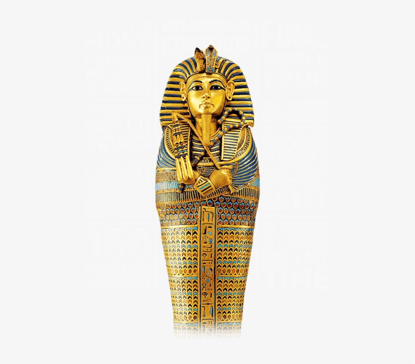 One Of Egypt's Famed King Tutankhamun's Golden Sarcophagi - King Tut Tomb Full Body, transparent png #2334466