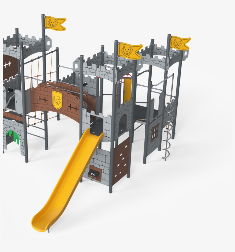 New Kompan Castle Playground Range Fit For Kings And - Playground Slide, transparent png #2334547