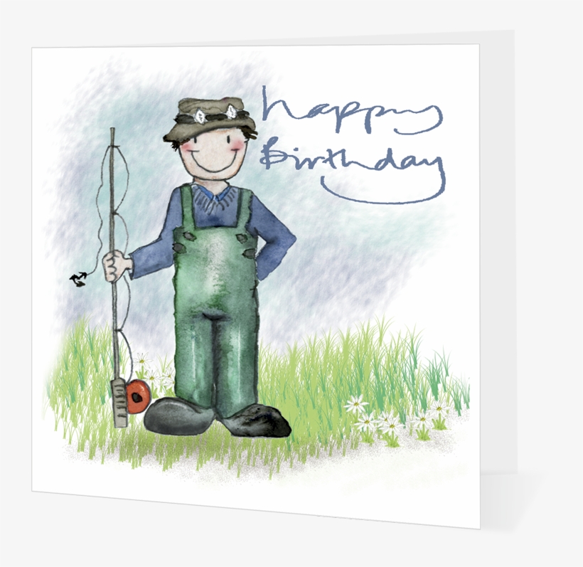 Fisherman Happy 5409cd15b25e4 - Happy Birthday Fisherman, transparent png #2335183