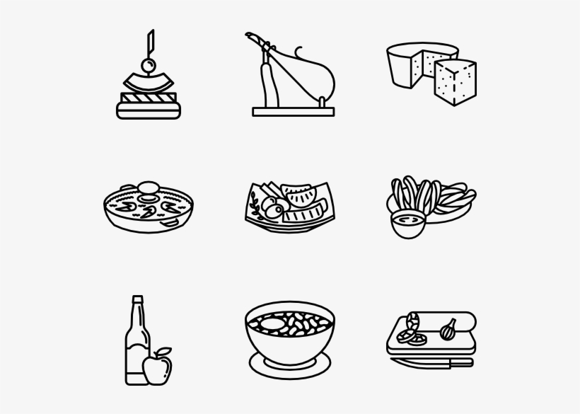Spanish Food - Spanish Food Icon Png, transparent png #2336032