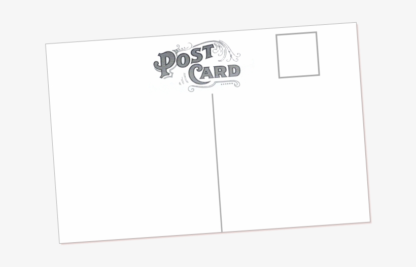 Picture Transparent Stock Card Drawing Postcard - Vintage Postcard Template, transparent png #2336479