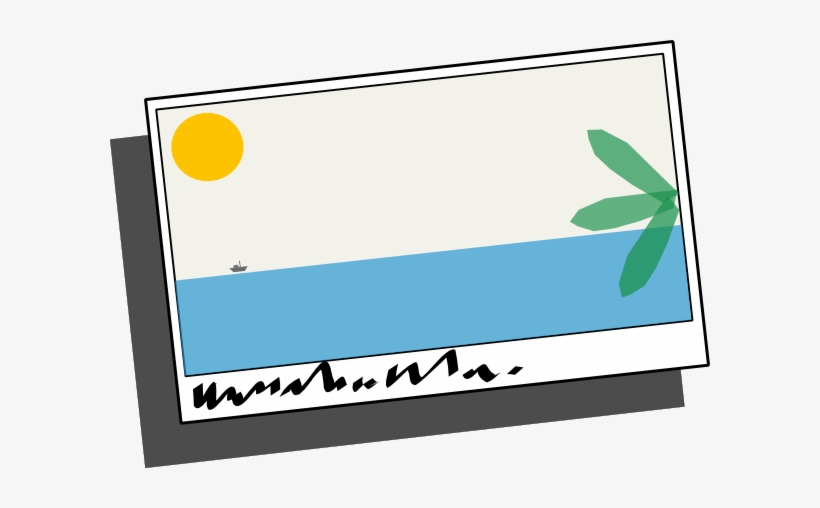 Banner Royalty Free Library Luggage Clipart Postcard - Postcard Clip Art, transparent png #2336512