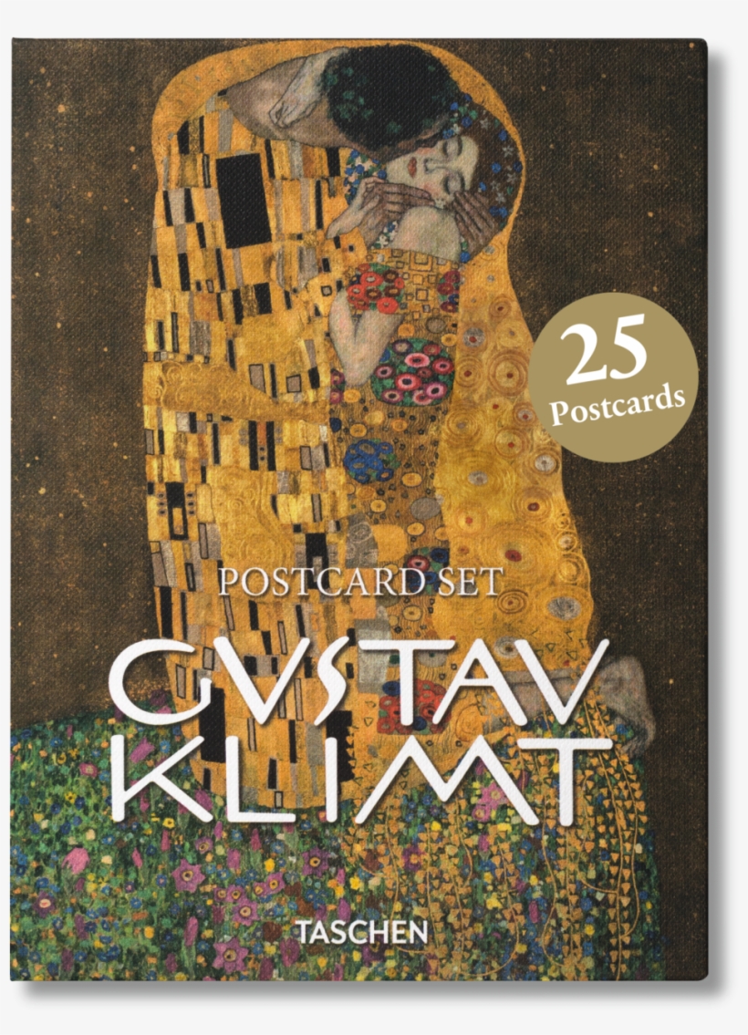 Postcard Set - Gustav Klimt The Kiss, transparent png #2336766