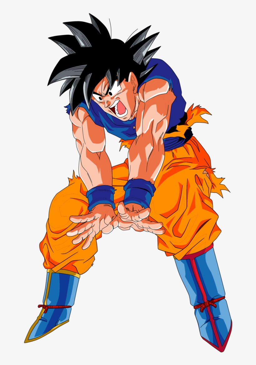 Drawing Goku Spirit Bomb - Goku Genkidama, transparent png #2337015