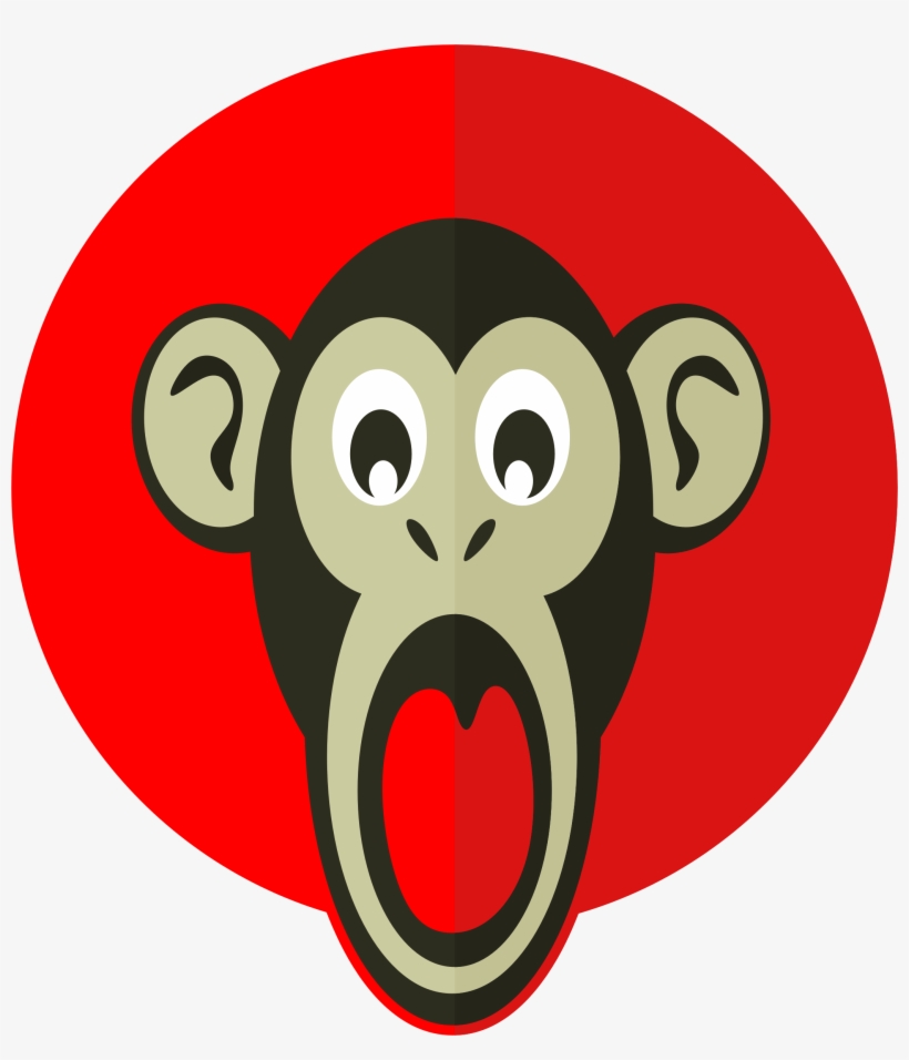 This Free Icons Png Design Of Shocked Monkey, transparent png #2337062