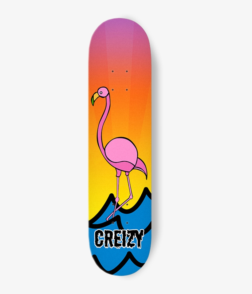 Sunset Flamingo Deck - Skateboard, transparent png #2337137