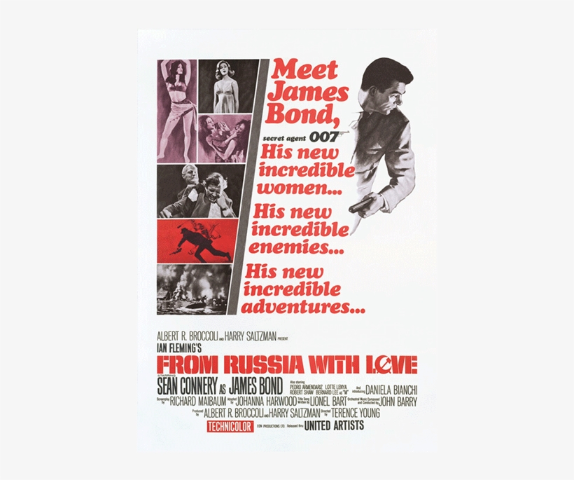 James Bond From Russia With Love Postcard, transparent png #2337254