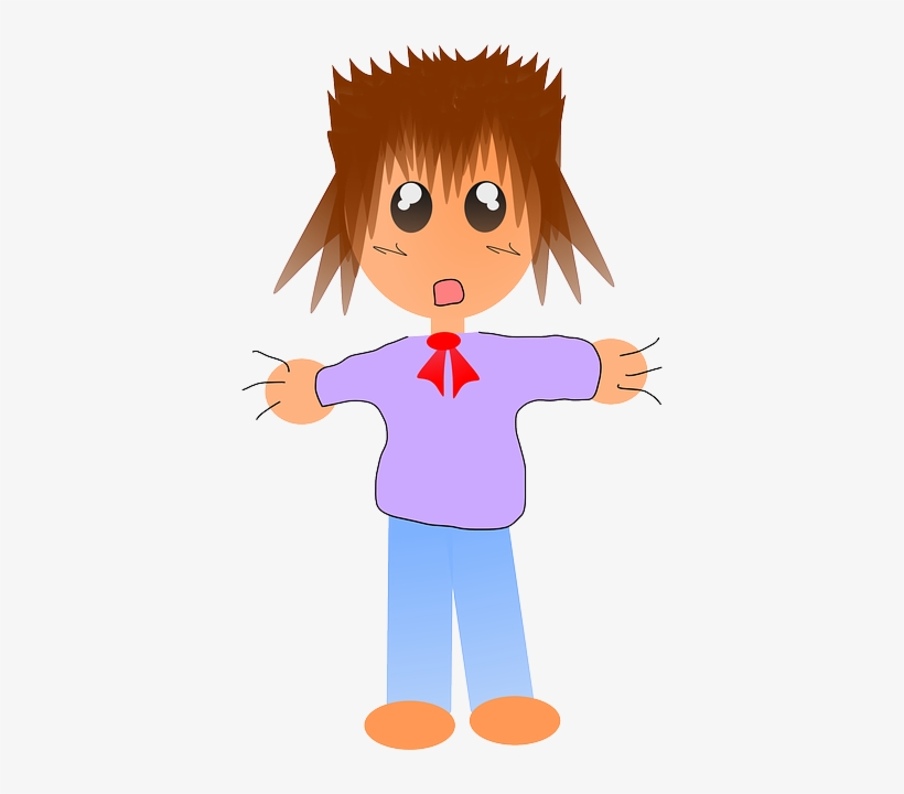 Anime, Boy, Male, People, Shocked - Anime Anak Png Transparent, transparent png #2337295