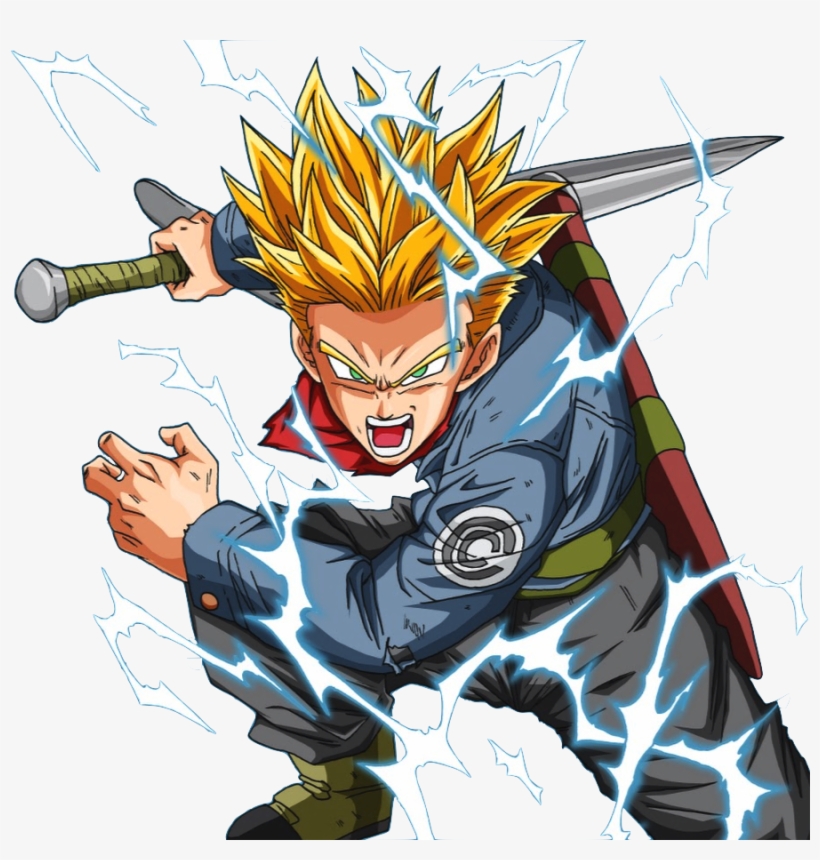 Credit To Jaredsongohan - Mirai Trunks Super Saiyan 2, transparent png #2337382