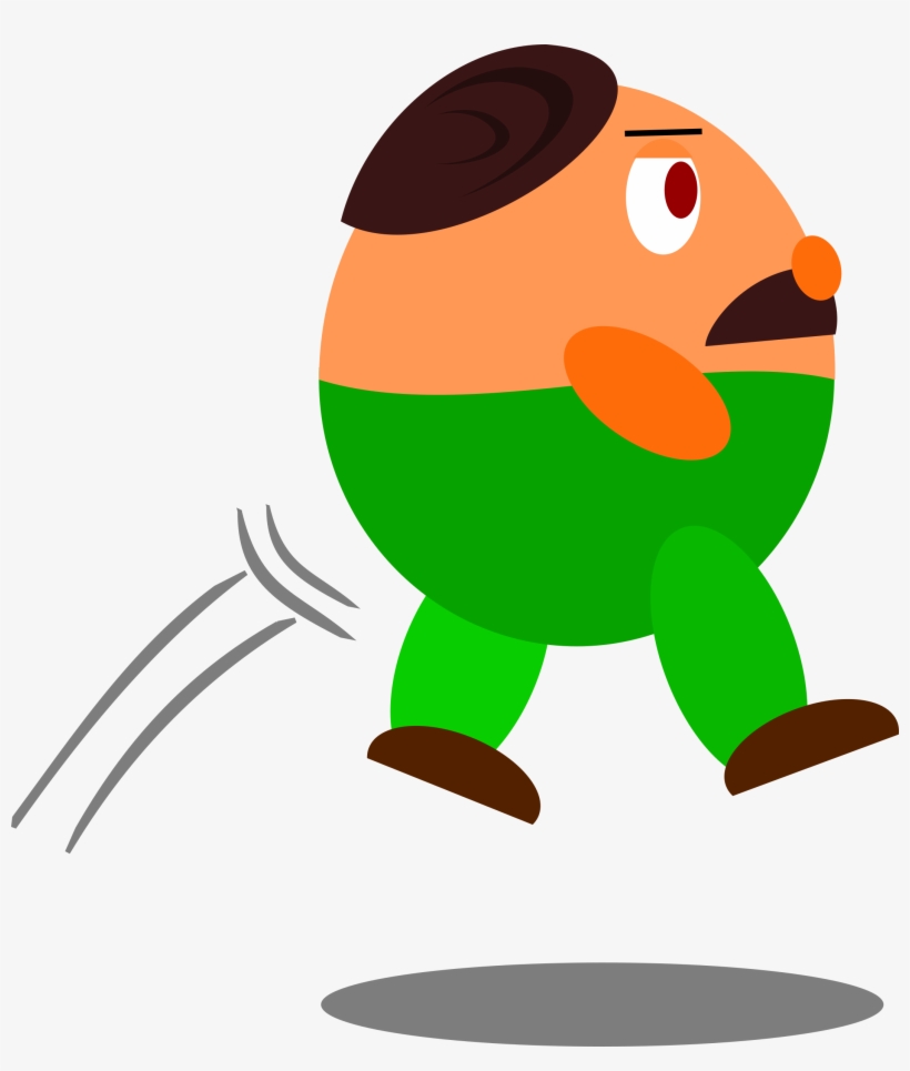Jpg Transparent Library Jumping Green Pants Guy Big - Jumping Cartoon Png, transparent png #2337509