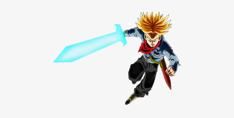 Mirai Trunks 4 Espada Genki By Nekoar-dapyq3y - Royal Super Saiyan Blue, transparent png #2337631
