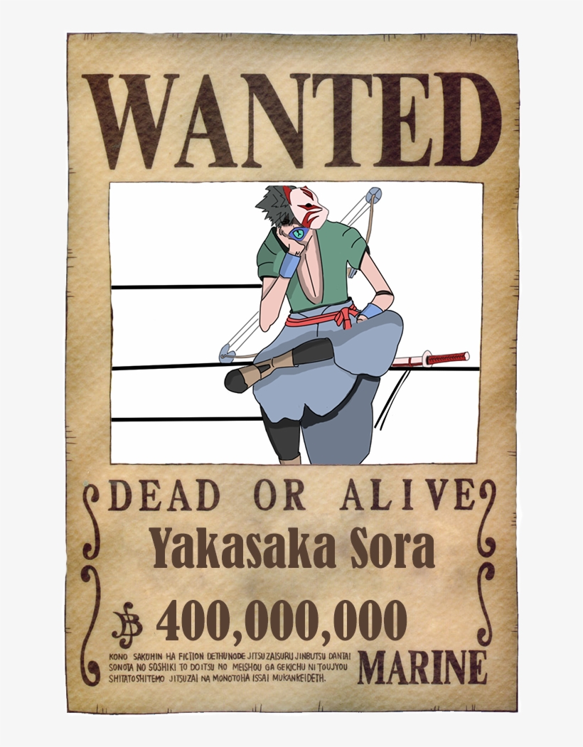Wanted Poster - One Piece Wanted, transparent png #2337817