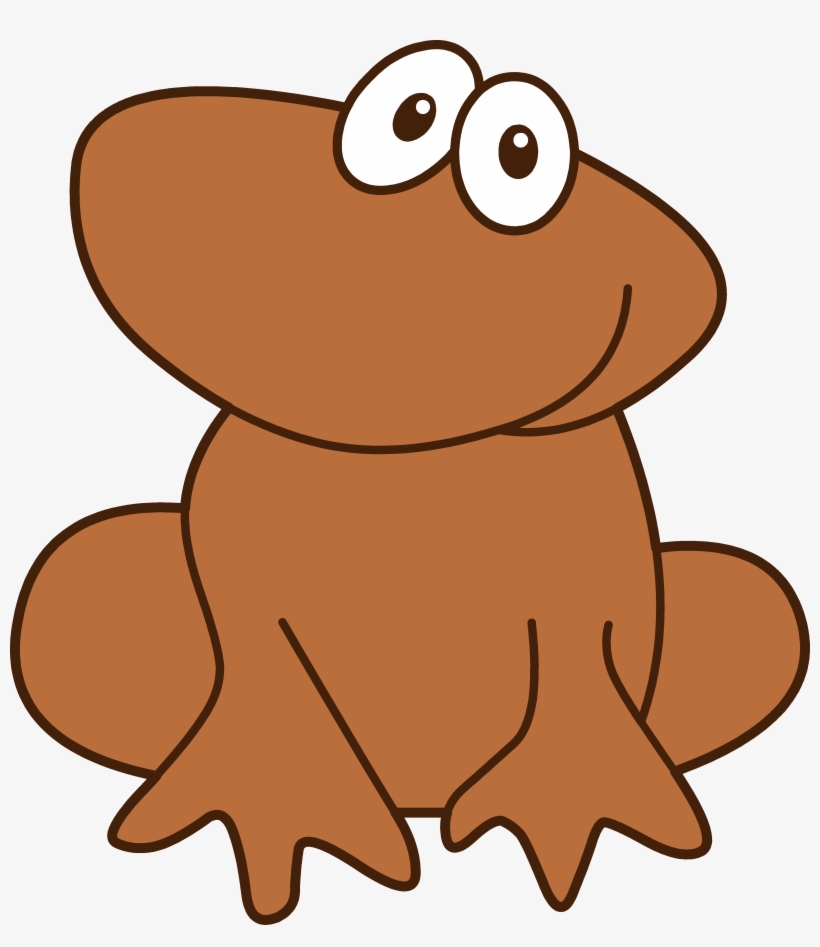 Cute Little Brown Frog - Brown Frog Clipart, transparent png #2337862