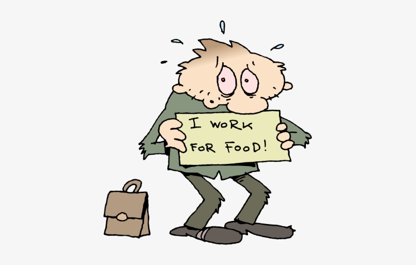 Clip Art Black And White Download Man Clipground - No Job No Food, transparent png #2338704