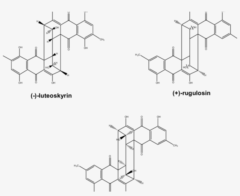 Structures Of Related Bisanthraquinones Previously - Diagram, transparent png #2339957
