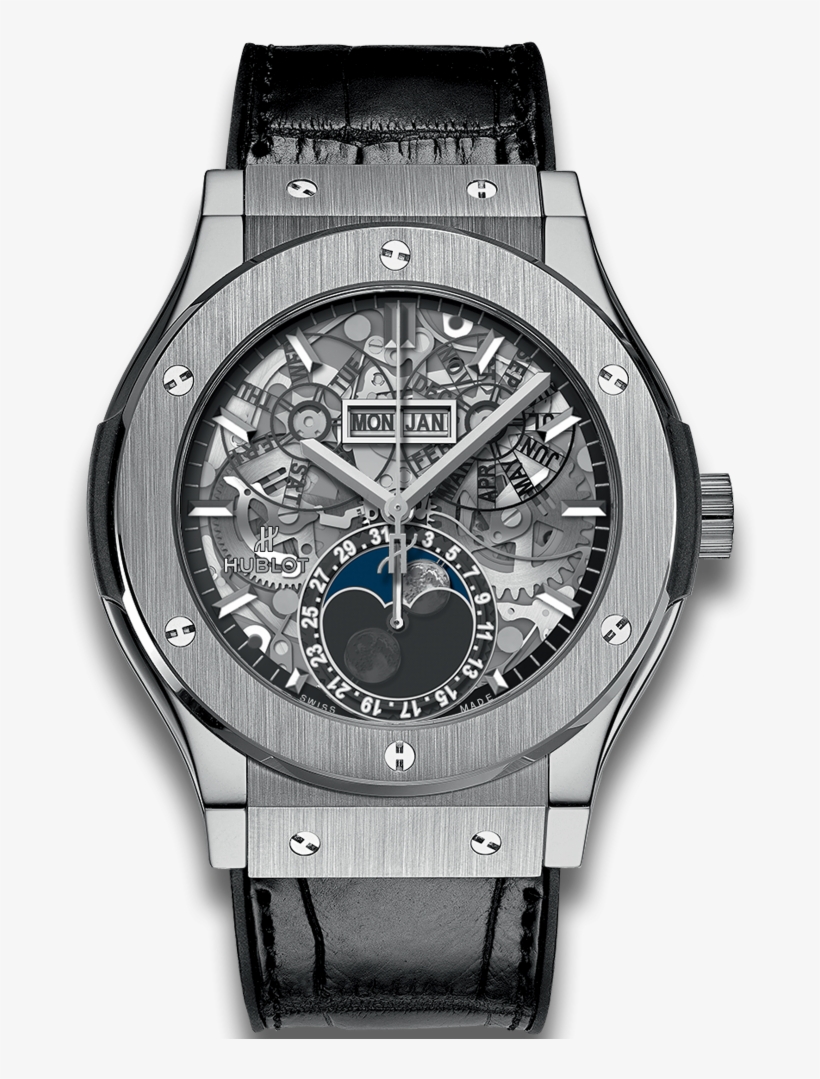 Classic Fusion Aerofusion Moonphase Titanium - Hublot 517 Nx 0170 Lr, transparent png #2340136