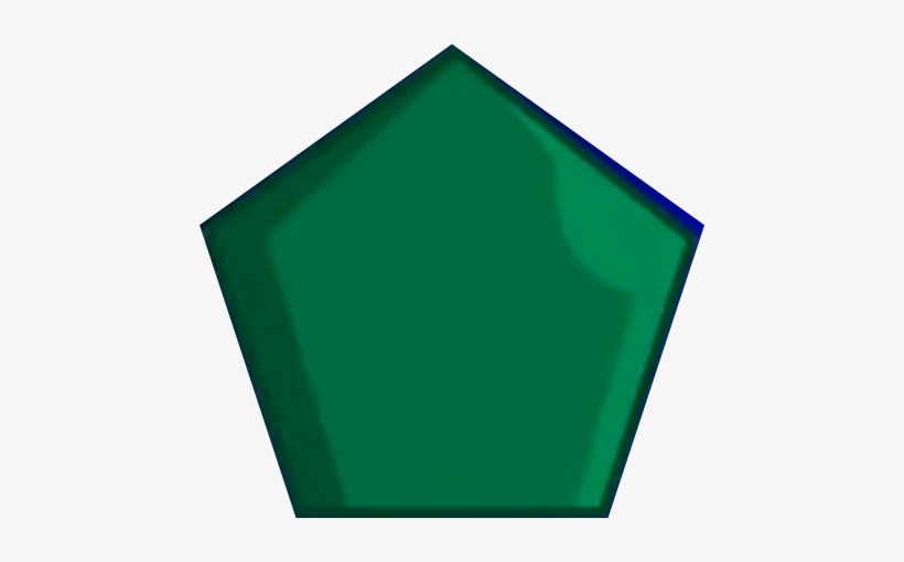 Green Pentagon - Shape Battle Green Pentagon, transparent png #2340396