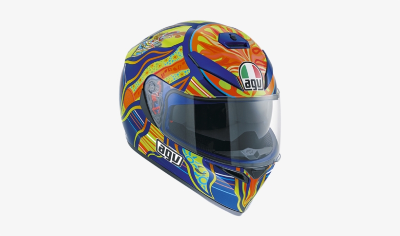 Agv K-3 Sv Valentino Rossi Helmet - Agv K3 Sv Rossi 5 Continents, transparent png #2340398