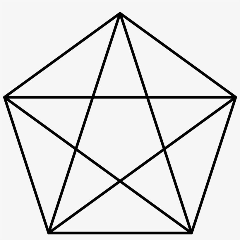 Open - Pentagon With A Star, transparent png #2340427