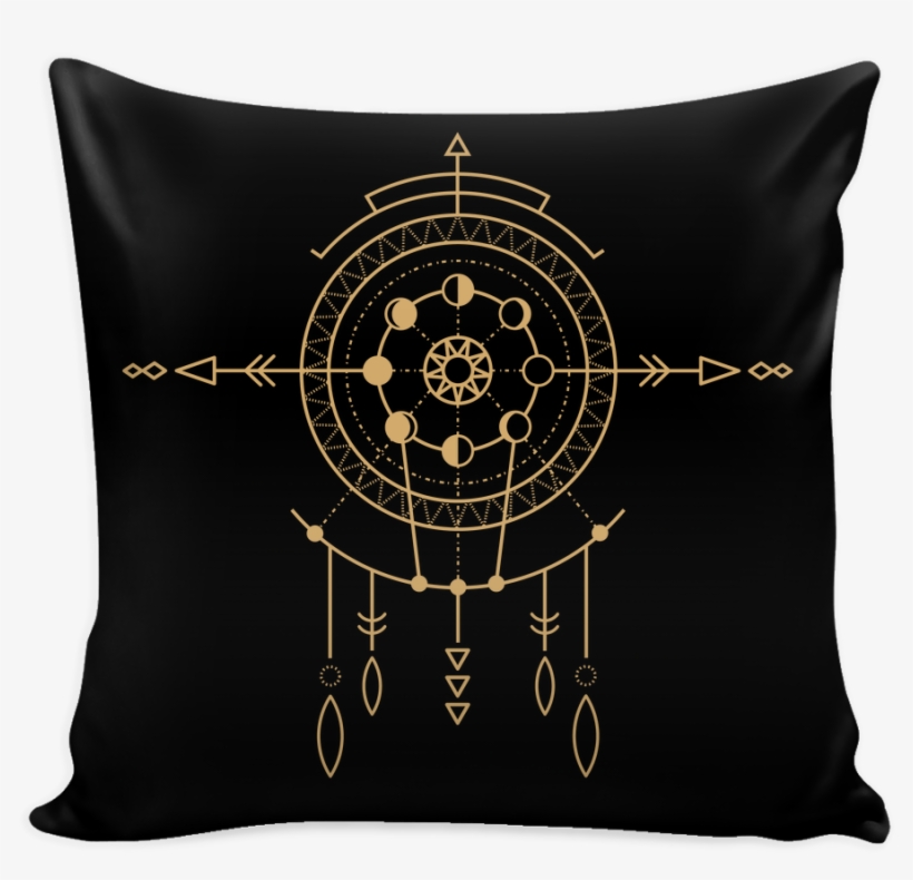 Official Moon Phase Tribal Pillow Cover - Stencils Prints On Pillow Cover, transparent png #2340595