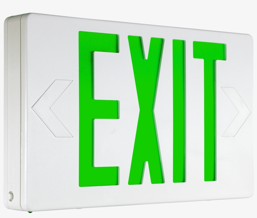 Eetp Series Thermoplastic Exit Sign Green Letters With - Lowes Exit Sign, transparent png #2340641
