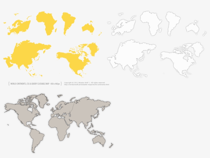 Continents-850 - Channel Tunnel On A World Map, transparent png #2340683