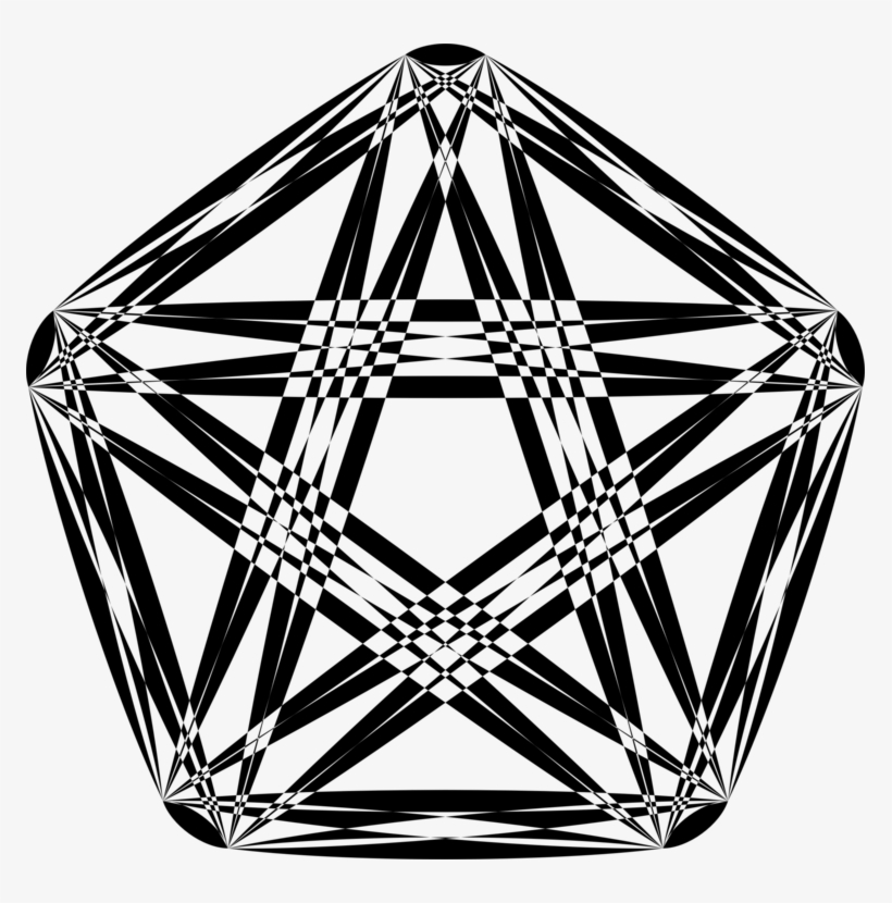 Computer Icons Black And White Download Art Pentagon - Clip Art, transparent png #2340706