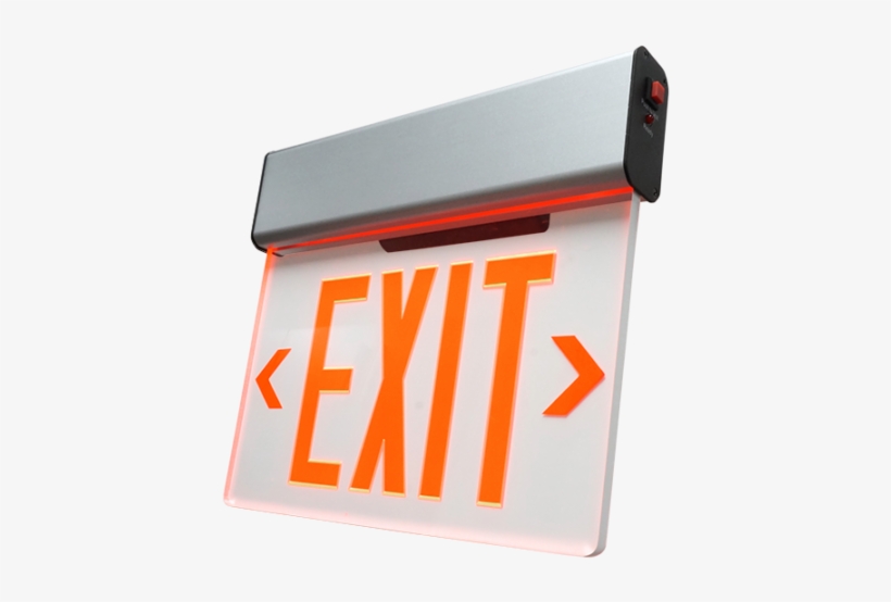 Exl2 Led Edge Lit Exit Sign - Lighting Valley, transparent png #2340726