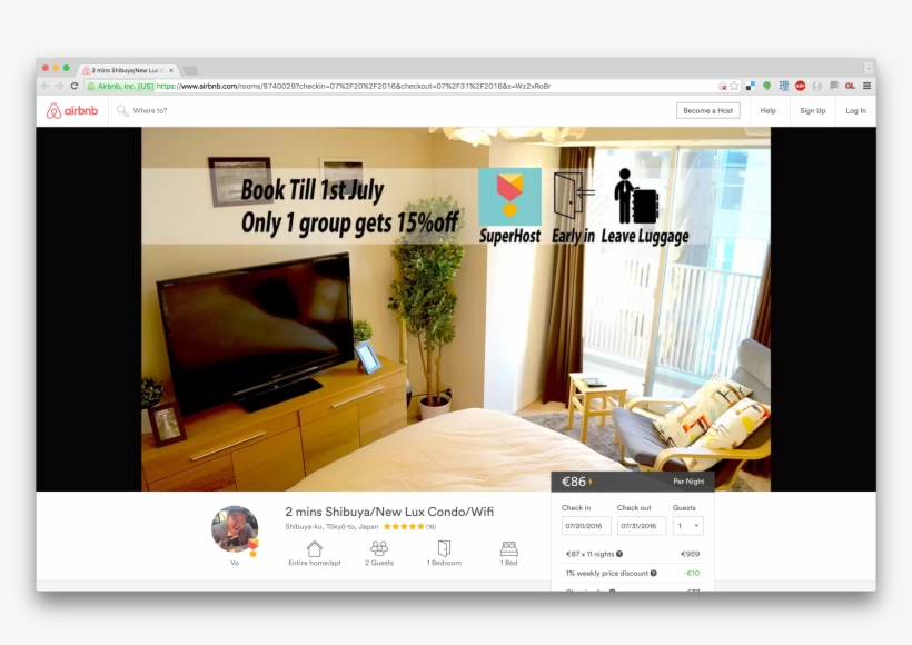 Airbnb Lie Listing - Airbnb Listing Website, transparent png #2340806