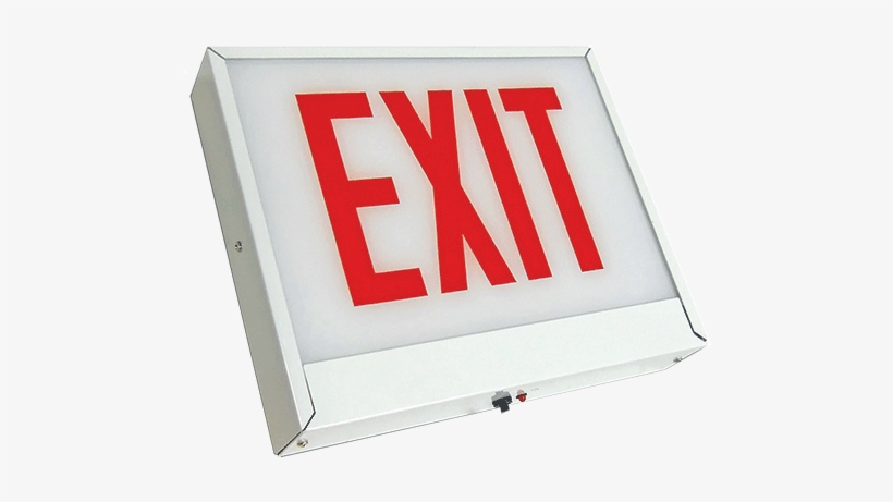 Sxteuca Led Steel Exit Sign Chicago Approved - Exit Sign, transparent png #2340807