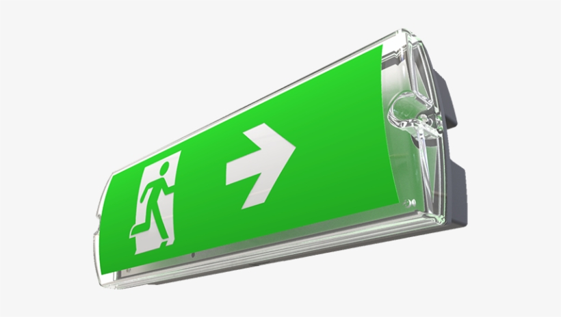 Visor Ss Exit Sign Black - Exit Sign, transparent png #2341030