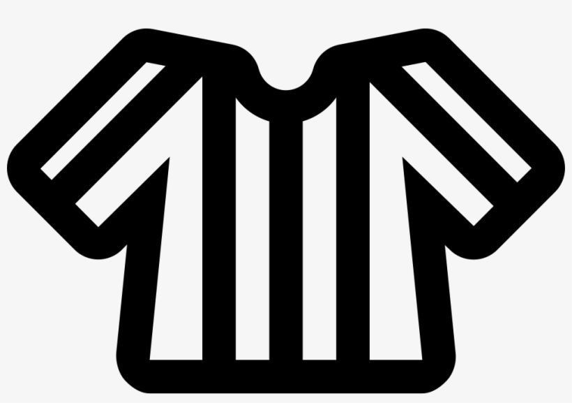 Football Line Referee T-shirt With Stripes Comments, transparent png #2341632