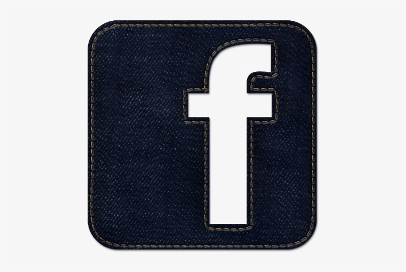 100393 High Resolution Dark Blue Denim Jeans Icon Social - Dark Blue Facebook Logo, transparent png #2342280