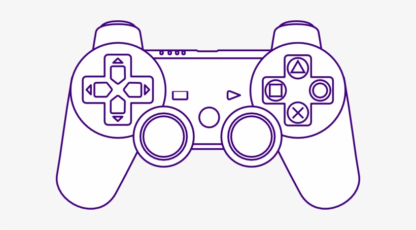 Playstation 2 Clipart Png - Ps4 Controller Coloring Page, transparent png #2342332
