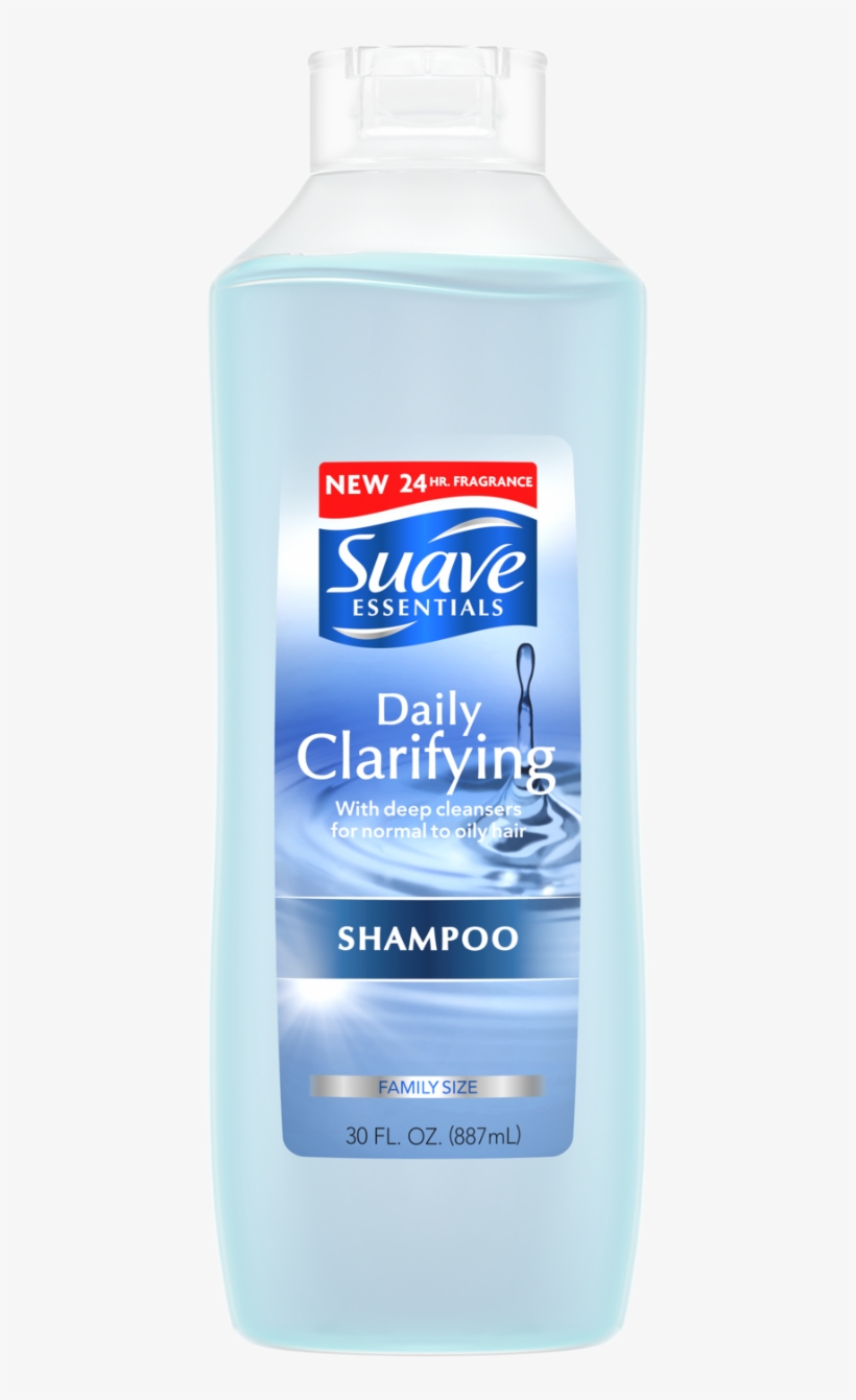 Essentials Daily Clarifying Shampoo 30oz - Suave Clarifying Shampoo, transparent png #2342373