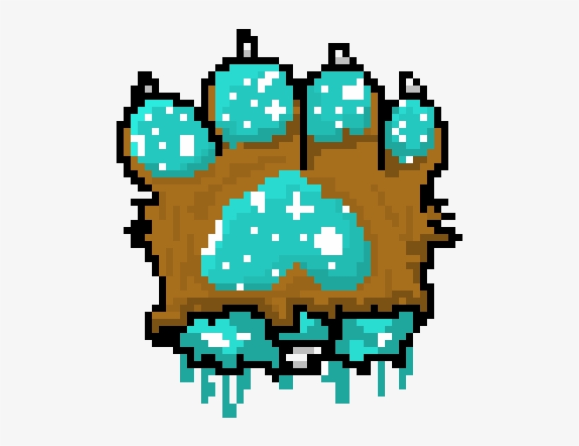 Candy Gore Paw - Pixel Art, transparent png #2342642