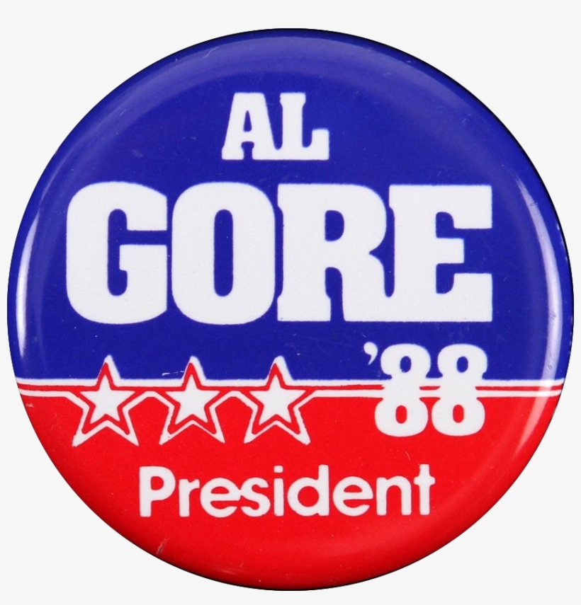 Al Gore 88 Campaign Button - Wikimedia Commons, transparent png #2342664