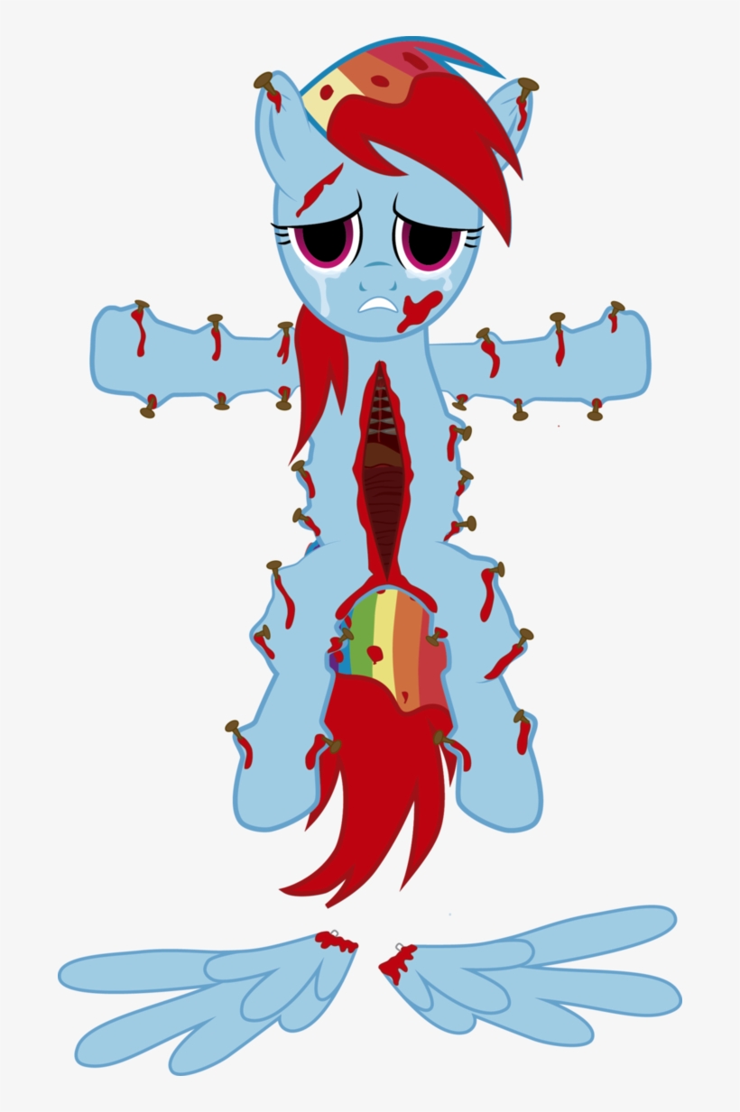 J5a4, Blood, Gore, Grimdark, Grotesque, Rainbow Dash, - Rainbow Dash, transparent png #2343100