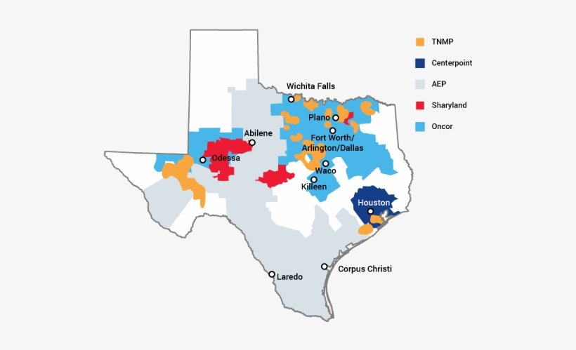 Areas We Serve In Texas - Atlas, transparent png #2343296