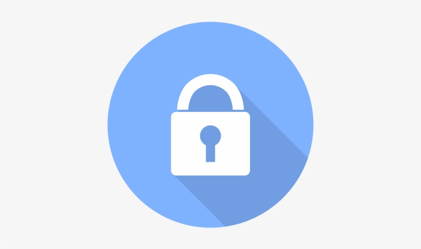 Cyber Icon,lock Image,padlock,flat - Facebook Messenger Round Icon, transparent png #2343734