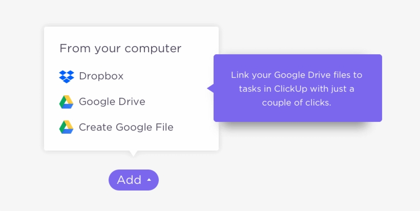 Link Your Google Drive Files To Tasks In Clickup With - Google Drive, transparent png #2343763