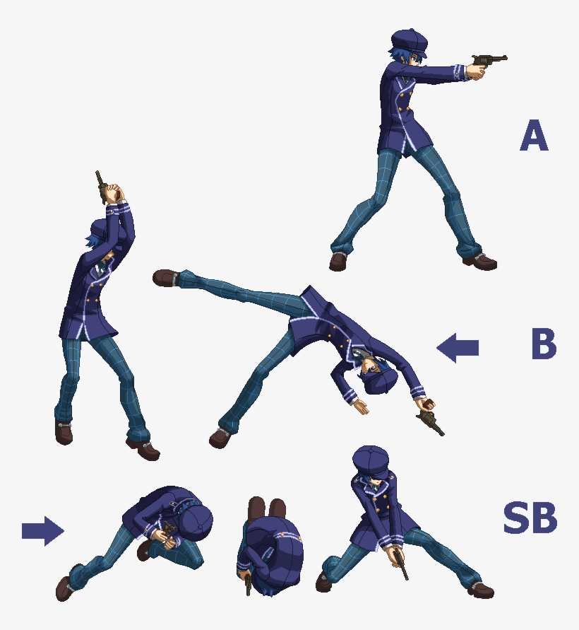 P4arena Naoto Aim - P4 Arena Naoto, transparent png #2343860